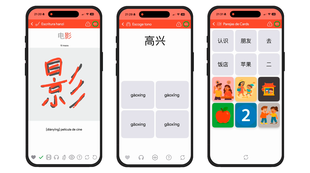 Ejercicios de práctica curso HSK1 (2026) Chinesimple app