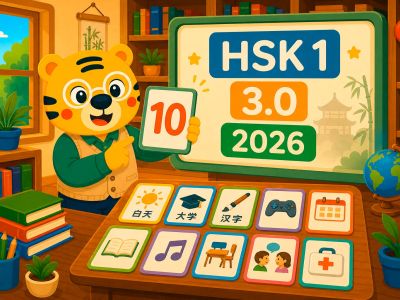 Las 10 nuevas palabras del HSK1 3.0 2026