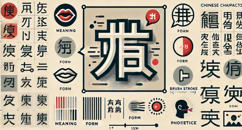 Key elements of a Chinese character: meaning, form, and pronunciation