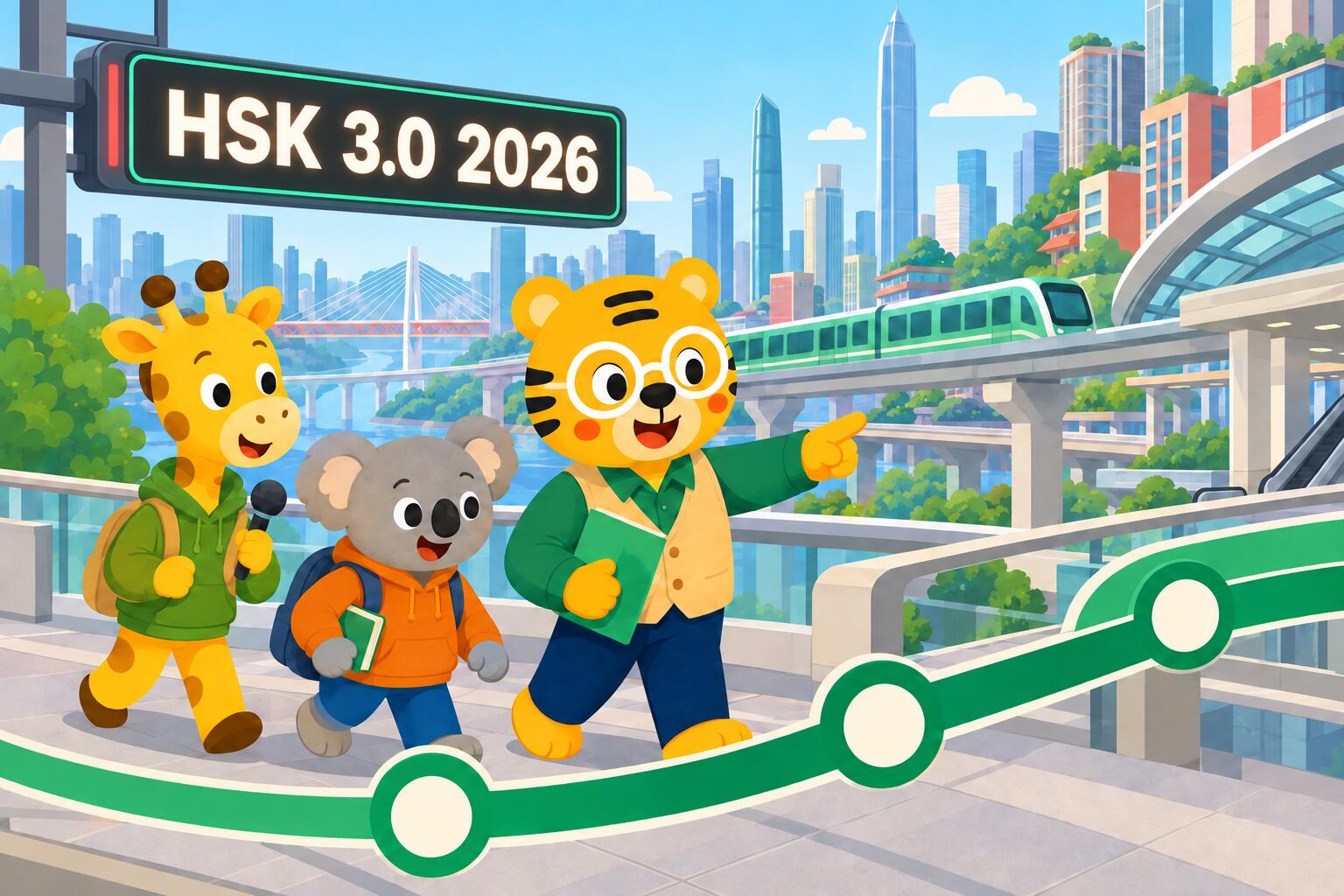 Nuevo HSK 3.0 de 2026 con cambios en vocabulario, niveles, exámenes y libros oficiales