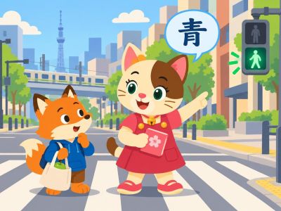 青 und 緑: Blau und Grün auf Japanisch
