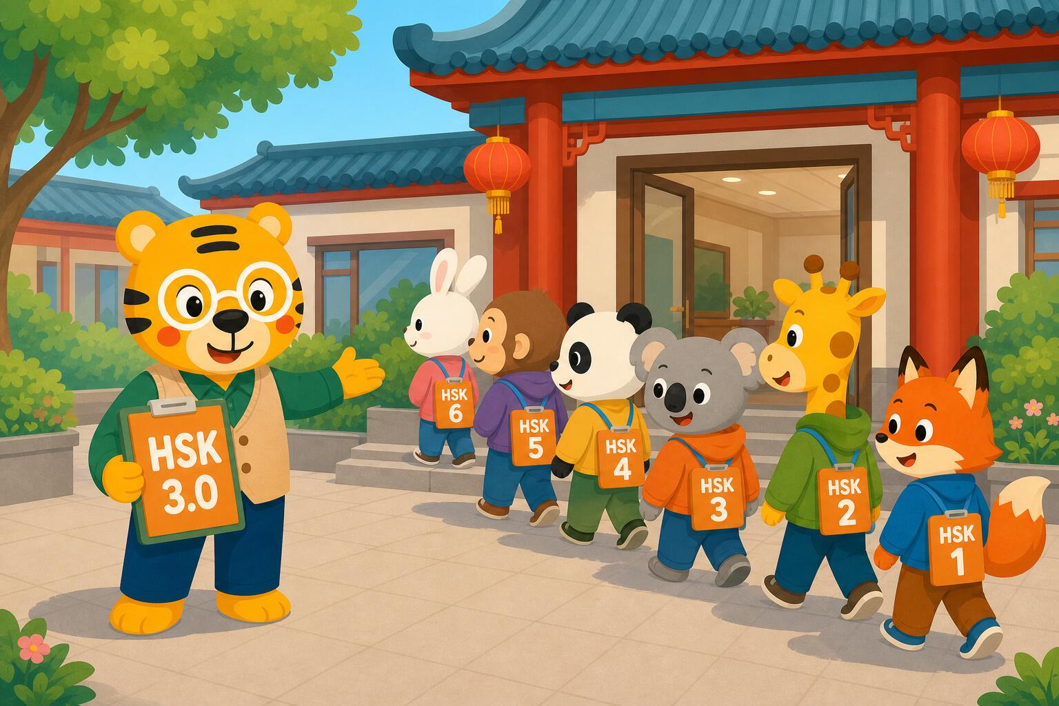 Information about the HSK 3.0 pilot test on 20 September 2026 for candidates taking HSK levels 1 to 6