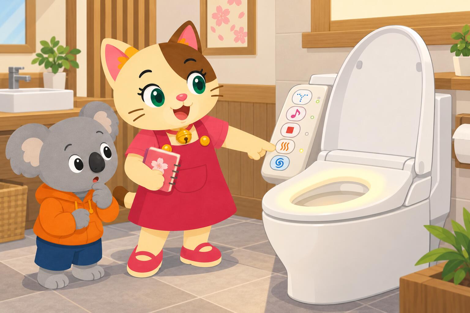 Panneau de commande de toilettes japonaises avec boutons de lavage, de séchage et de chasse d'eau