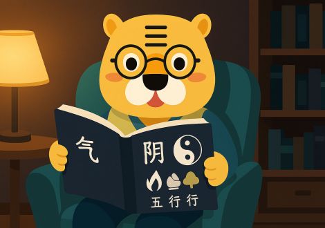 Traditional Chinese medicine explained by Bingo in a calm setting