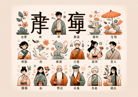 Chinesische homophone Schriftzeichen mit verschiedenen Bedeutungen