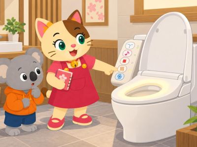 Pulsanti e funzioni di un WC giapponese